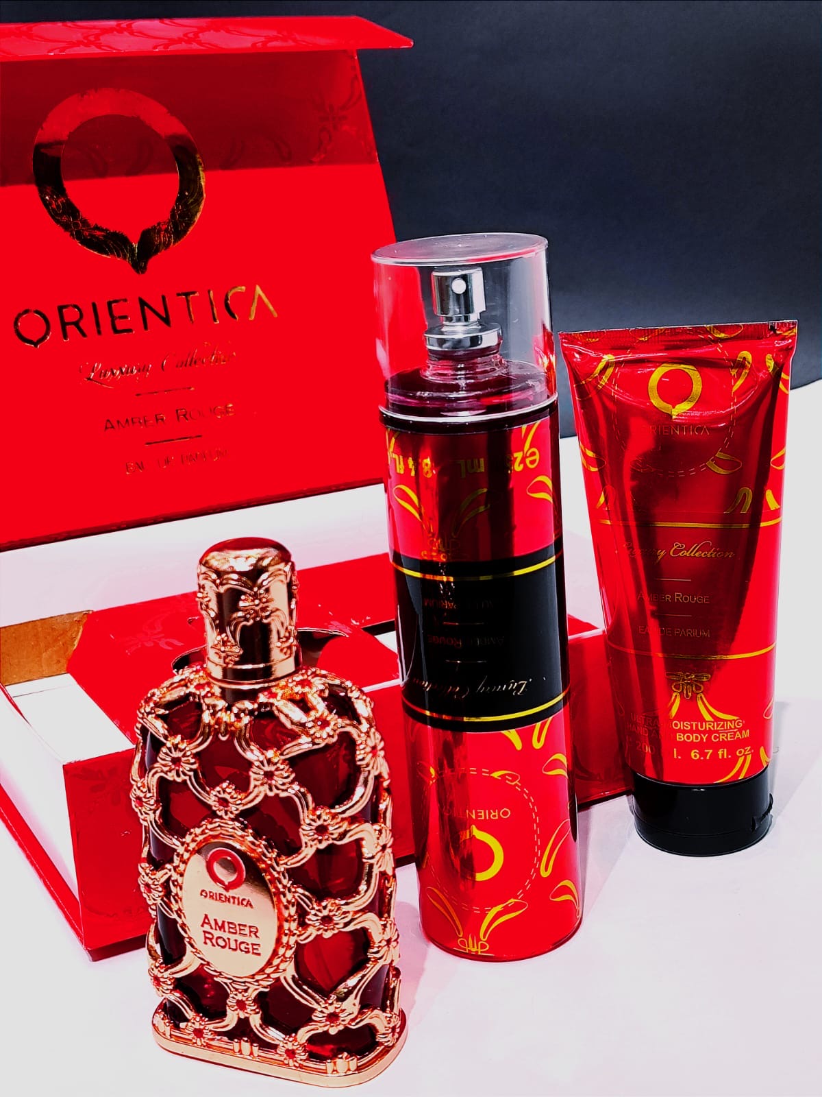 SET X3 ORIENTICA AMBER ROUGE