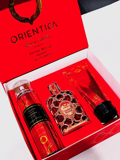 SET X3 ORIENTICA AMBER ROUGE